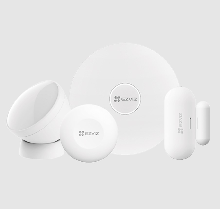 EZVIZ CS-B1 / KIT DE ALARMA INALAMBRICA / INCLUYE 1X HUB, 1X SENSOR PIR, 1X CONTACTO MAGNETICO, 1X SMART BOTON